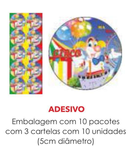 ADESIVO CIRCO C/30UN