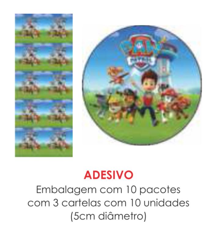 ADESIVO PATRULHA CANINA C/30UN