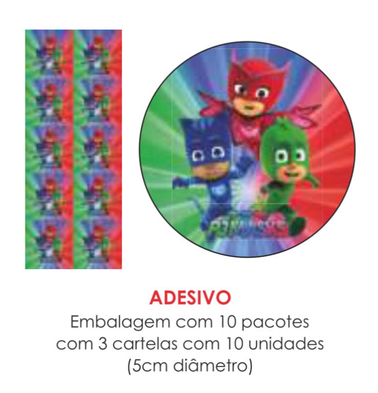 ADESIVO PJ MASKS C/30UN
