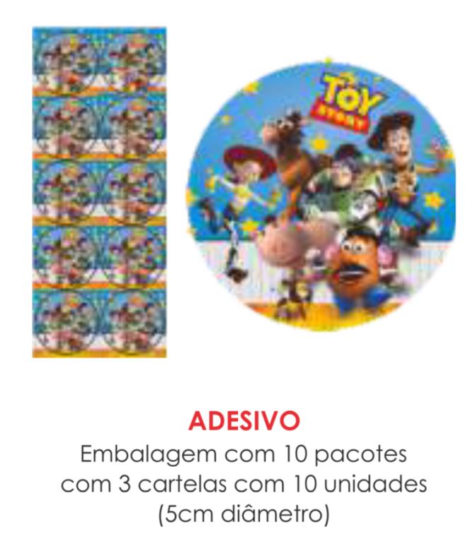 ADESIVO TOY STORY C/30UN