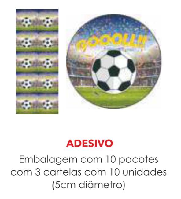 ADESIVO FUTEBOL C/30UN