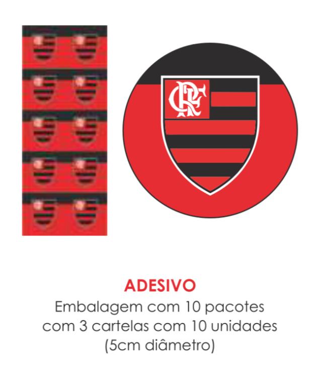 ADESIVO FLAMENGO C/30UN