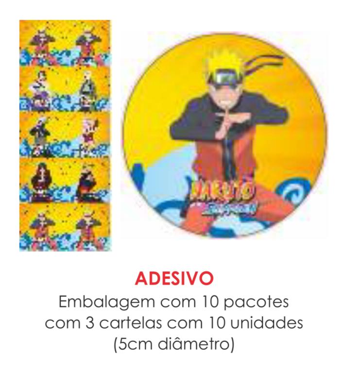 ADESIVO NARUTO C/30UN