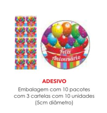 ADESIVO FELIZ ANIVERSARIO C/30UN