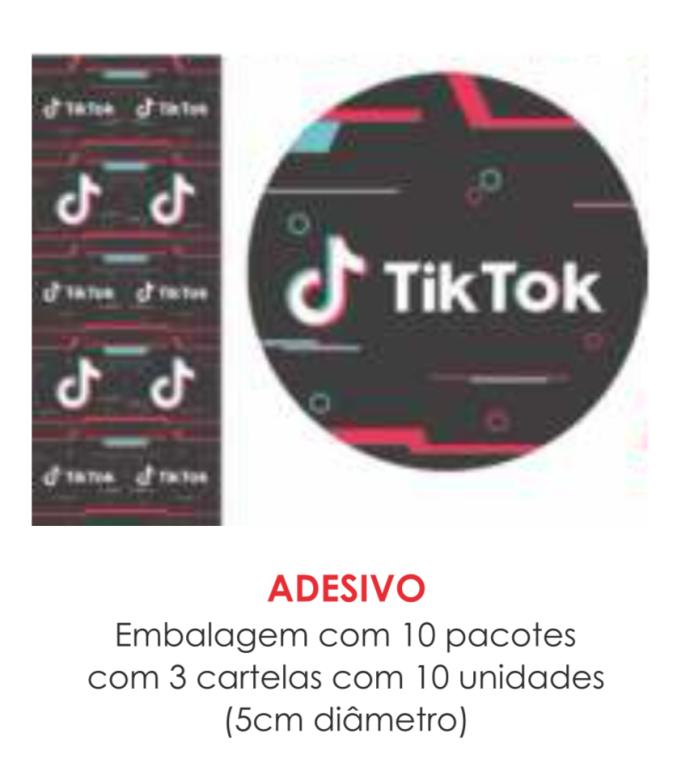ADESIVO TIK TOK C/30UN