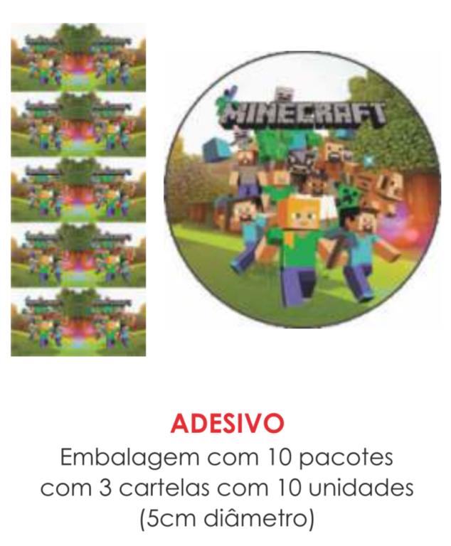 ADESIVO MINECRAFT C/30UN