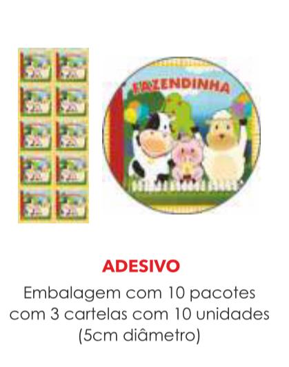 ADESIVO FAZENDINHA C/30UN