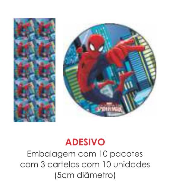 ADESIVO HOMEM ARANHA C/30UN