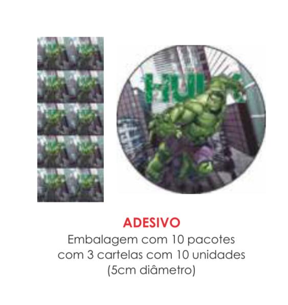 ADESIVO HULK C/30UN