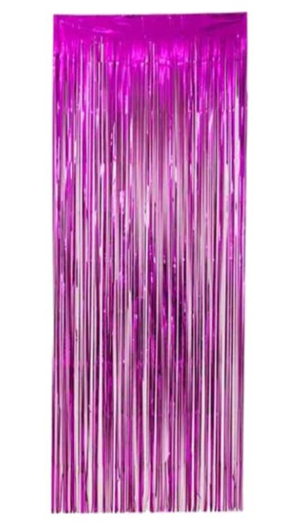 CORTINA METALIZADA PINK 1X2MT