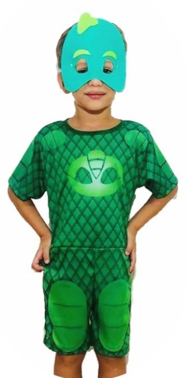 FANTASIA LAGARTIXO + MASCARA MACACAO TAM. G