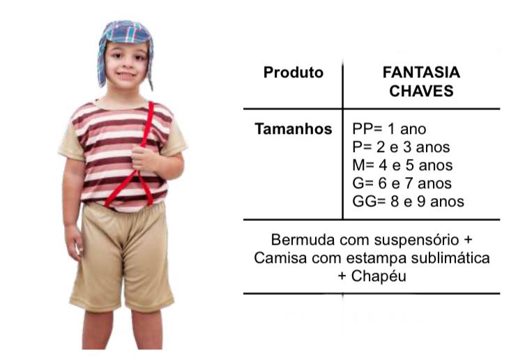 FANTASIA CHAVES + CHAPEU TAM. G