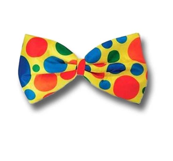 GRAVATA DE PALHACO TECIDO CETIM 23X13