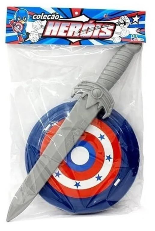 KIT HEROIS ESPADA C/ ESCUDO