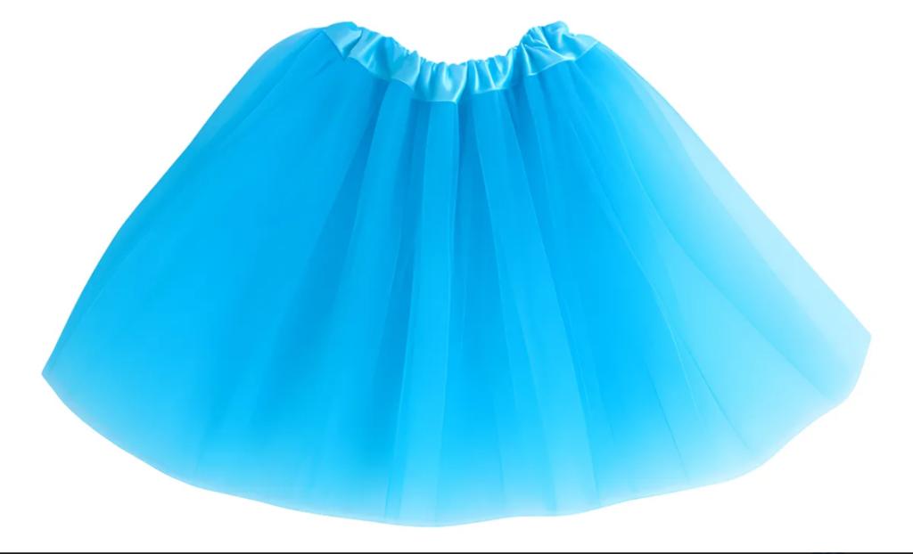 SAIA DE TULE AZUL 30CM