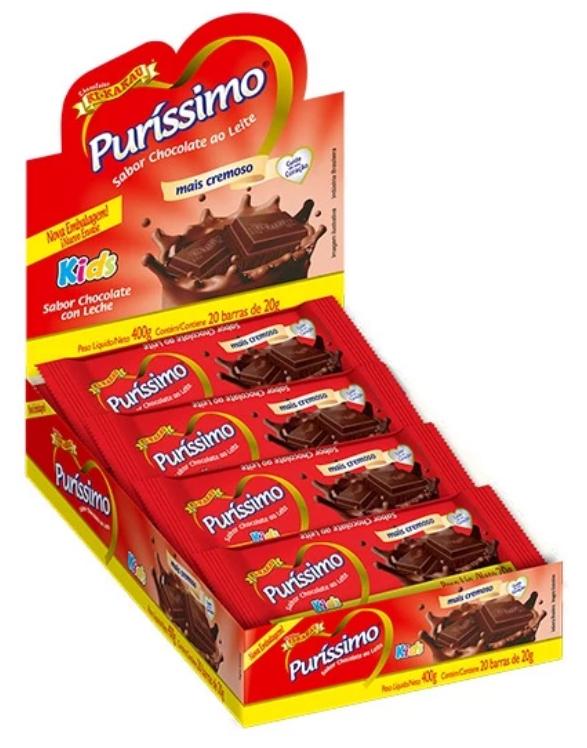 PURISSIMO KIDS AO LEITE 20G