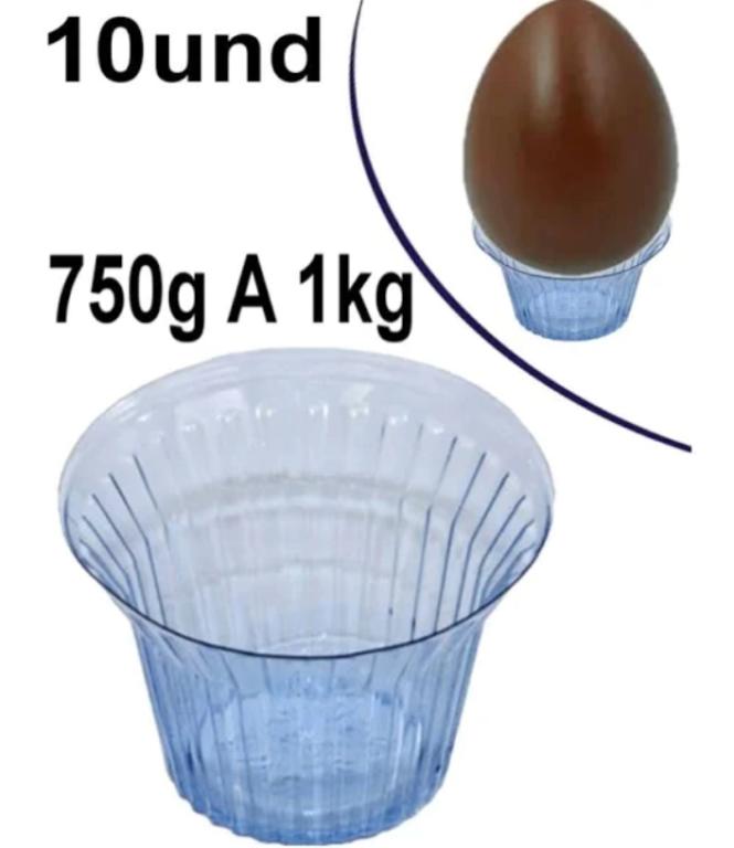 SUPORTE P/ OVO DE PASCOA 750G A 1KG C/10UN