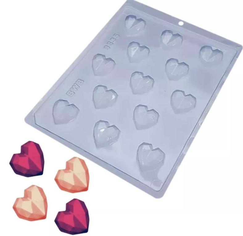 FORMA SIMPLES ACETATO BOMBOM CORACAO LAPIDADO REF. 9835