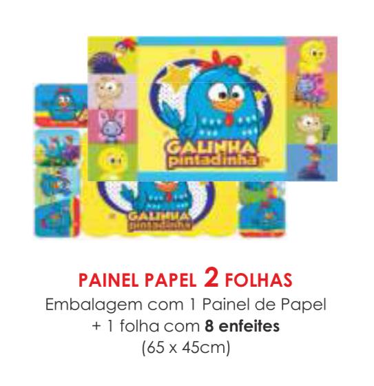 PAINEL ECONOMICO 2 FOLHAS GALINHA PINTADINHA