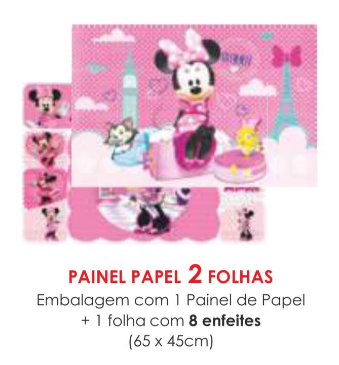 PAINEL ECONOMICO 2 FOLHAS MINIE ROSA