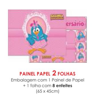 PAINEL ECONOMICO 2 FOLHAS GALINHA PINTADINHA ROSA