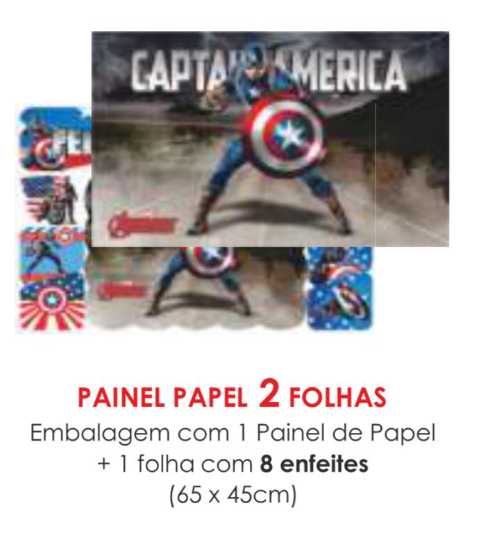 PAINEL ECONOMICO 2 FOLHAS CAPITAO AMERICA