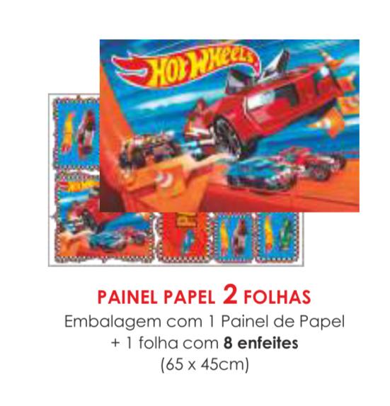 PAINEL ECONOMICO 2 FOLHAS HOT WHEELS