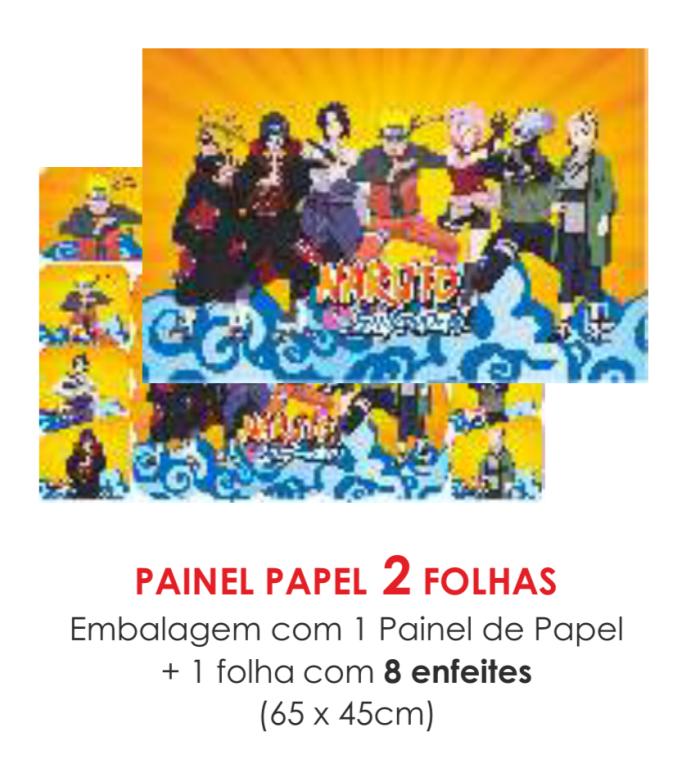 PAINEL ECONOMICO 2 FOLHAS NARUTO