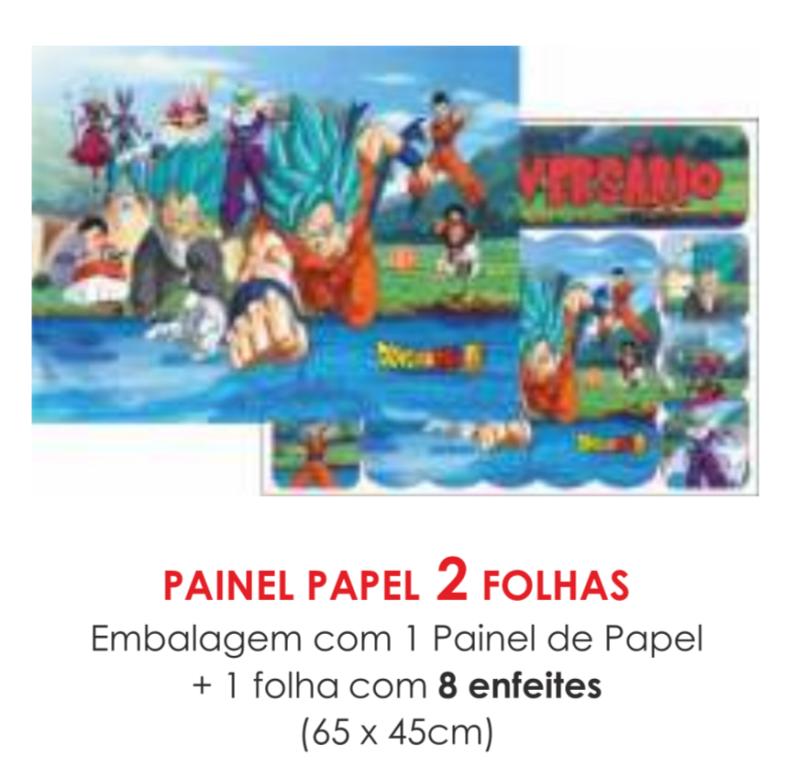 PAINEL ECONOMICO 2 FOLHAS DRAGON BALL Z