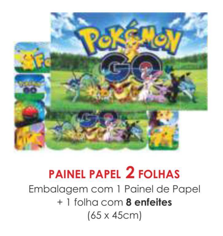 PAINEL ECONOMICO 2 FOLHAS POKEMON