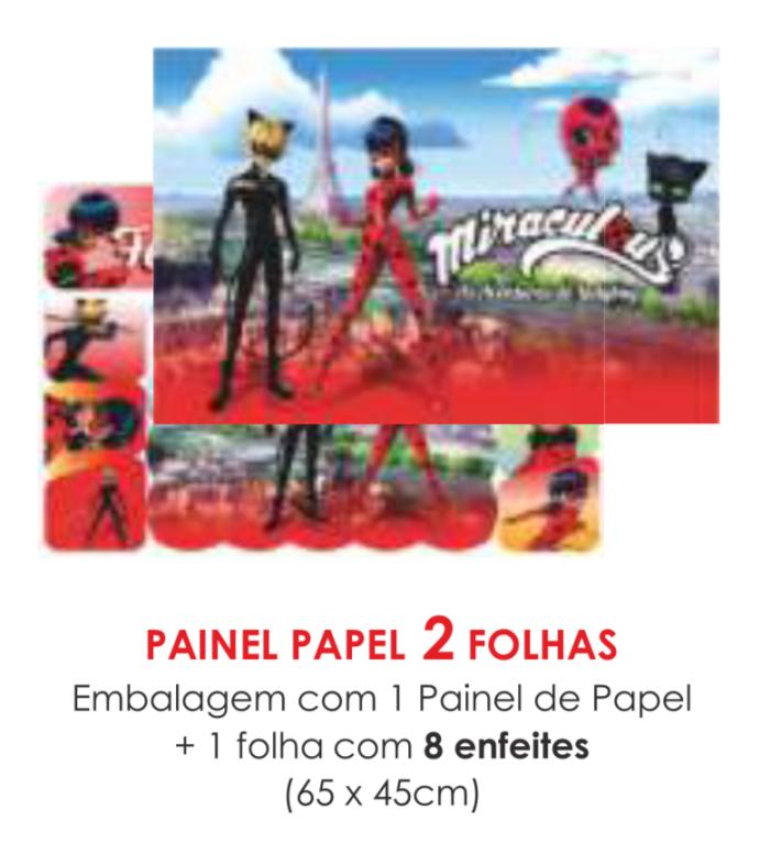 PAINEL ECONOMICO 2 FOLHAS MIRACULOUS (LAD BUG)