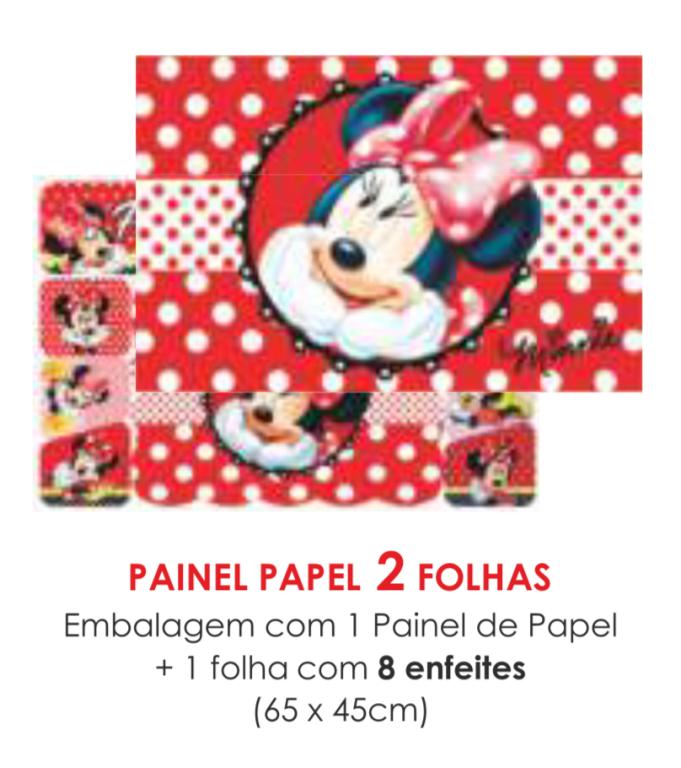 PAINEL ECONOMICO 2 FOLHAS MINIE VERMELHA