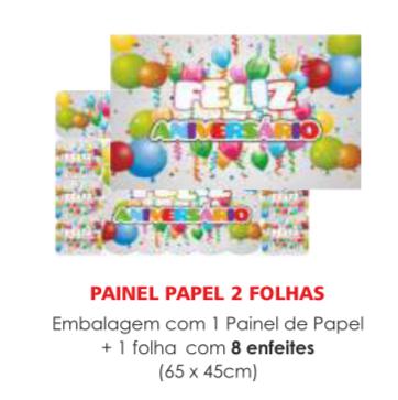 PAINEL ECONOMICO 2 FOLHAS FELIZ ANIVERSARIO