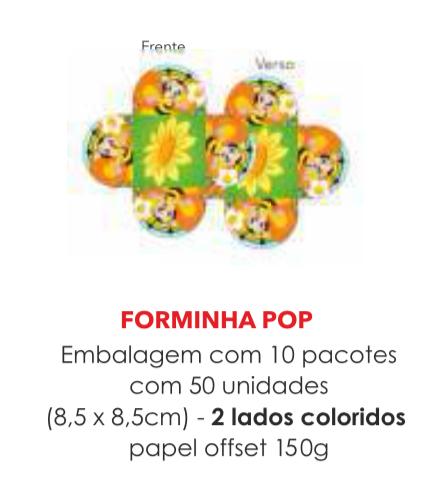 PORTA BOMBOM TEMA JARDIM ENCANTADO 2 8,5X8,5CM C/50UN