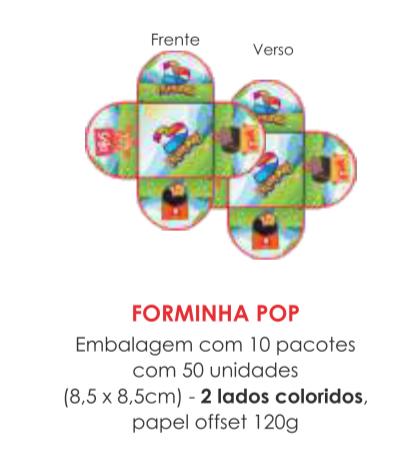 PORTA BOMBOM TEMA 3 PALAVRINHAS 8,5X8,5CM C/50UN