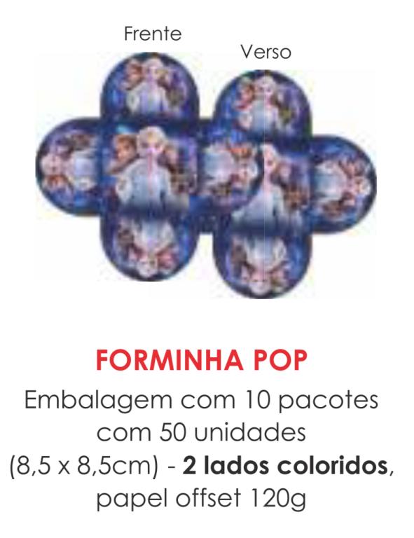 PORTA BOMBOM TEMA FROZEN 2 8,5X8,5CM C/50UN