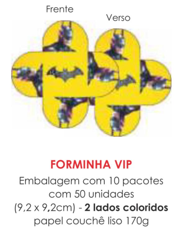 PORTA BOMBOM TEMA BATMAN 8,5X8,5CM C/50UN