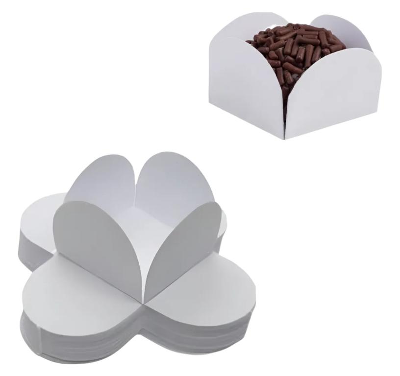 PORTA BOMBOM HAPPY LISO BRANCA C/50UN