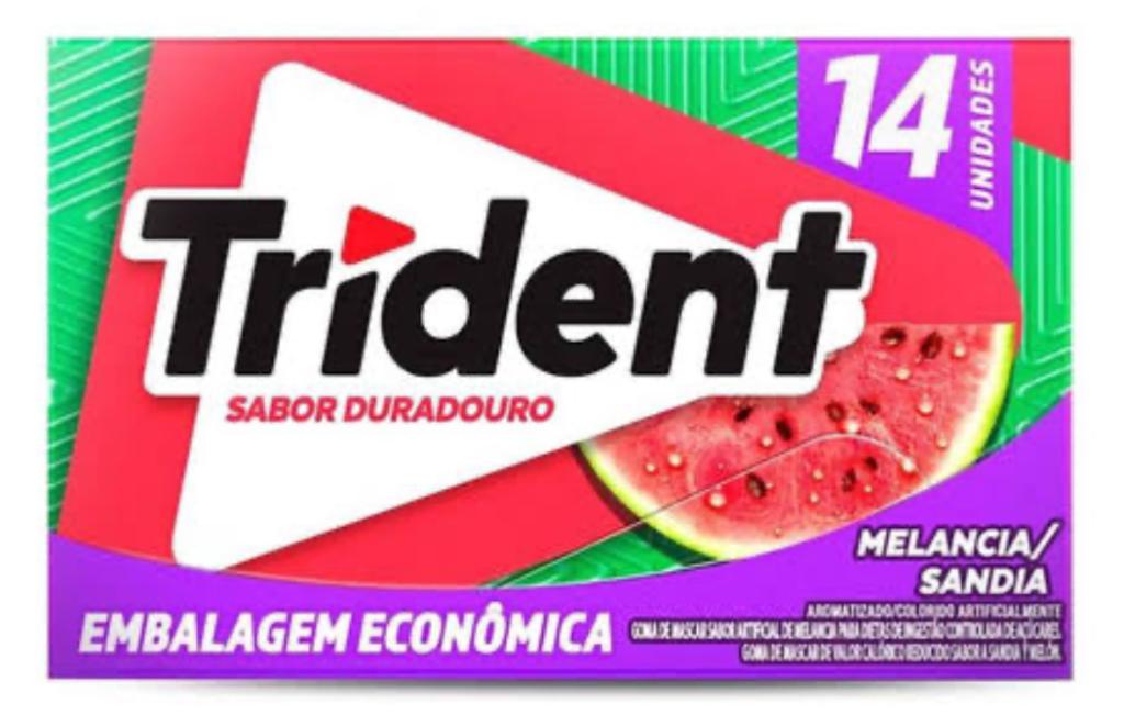 CHICLE TRIDENT MELANCIA 14S 25,2G