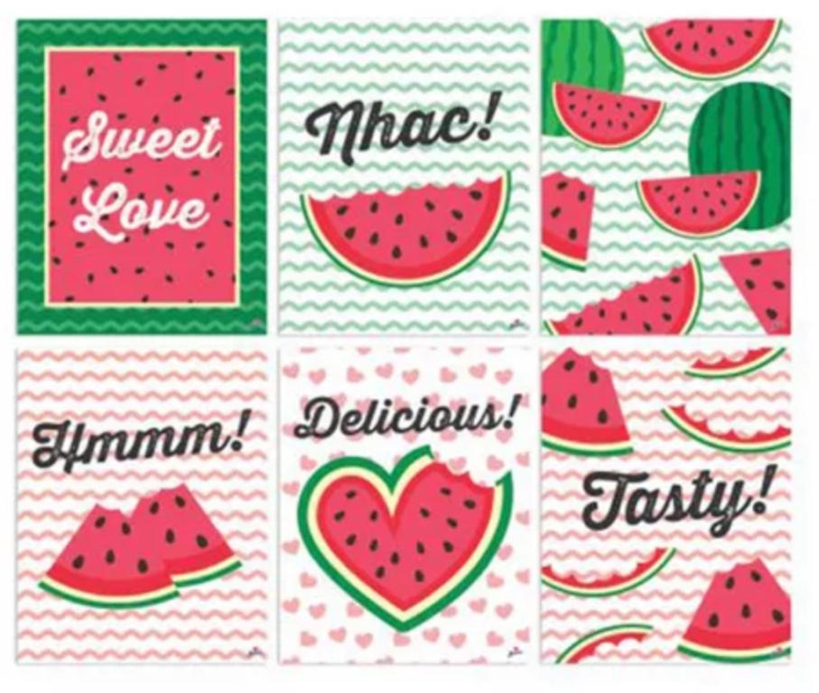 QUADRINHOS DIVERTIDOS MELANCIA C/06UN