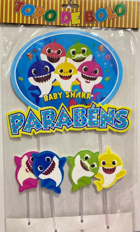 TOPO DE BOLO BABY SHARK
