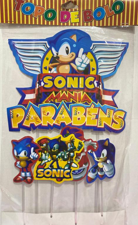 TOPO DE BOLO SONIC