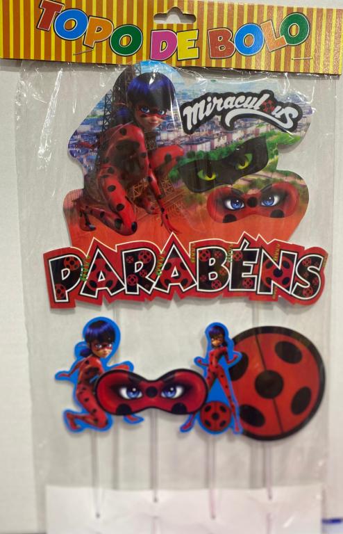TOPO DE BOLO MIRACULOUS (LAD BUG)