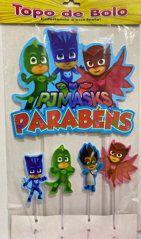 TOPO DE BOLO PJ MASKS