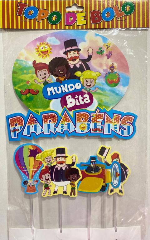 TOPO DE BOLO MUNDO BITA