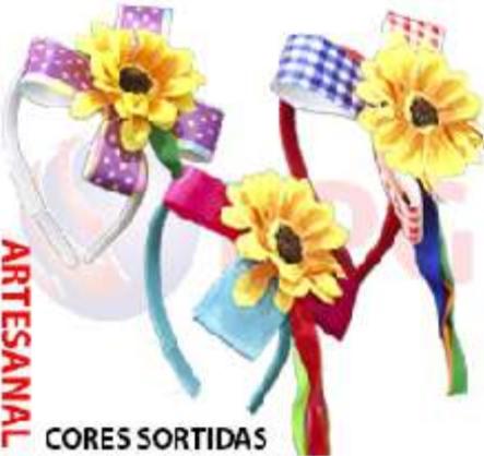 TIARA CHAPEU GIRASSOL GRANDE