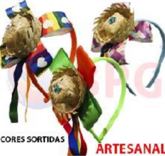 TIARA JUNINA CHAPEU COM FITAS