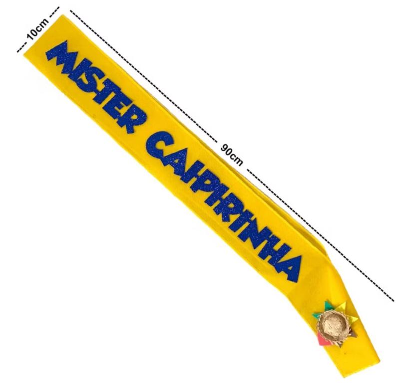 FAIXA MISTER CAIPIRINHA FESTA JUNINA