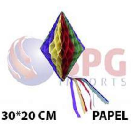 BALAO JUNINO PAPEL ORIGAMI 30X20CM