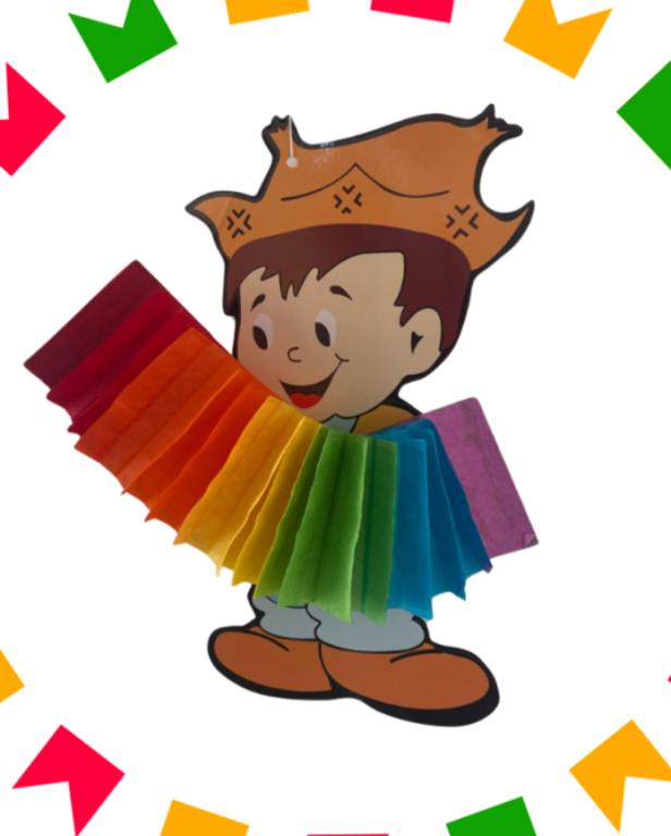 ENFEITE DECORATIVO JUNINO MENINO ORIGAMI